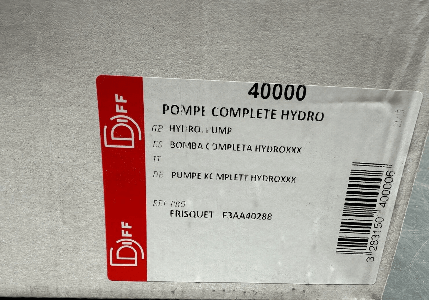 FRISQUET F3AA40288 CIRCULATEUR 33x42 STAND WILO +2000 CL - KLR Automation
