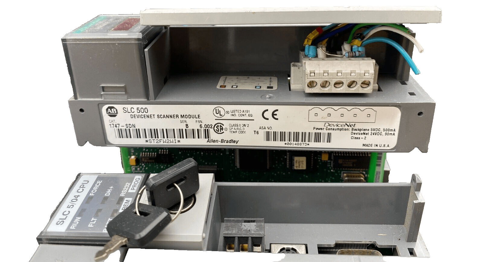 ALLEN BRADLEY SLC 500 1746 - P2+ 1747 - L542 + 1747 - SDN + 1746 - IB16 + 1746 - 0B16 - KLR Automation