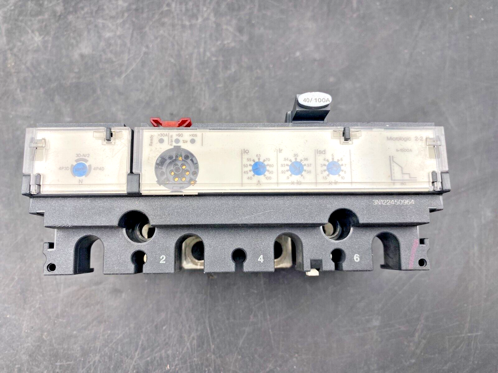 SCHNEIDER ELECTRIC MICROLOGIC 2.2 AB 240A 4P4D FOR NSX250 BREAKER LV434554