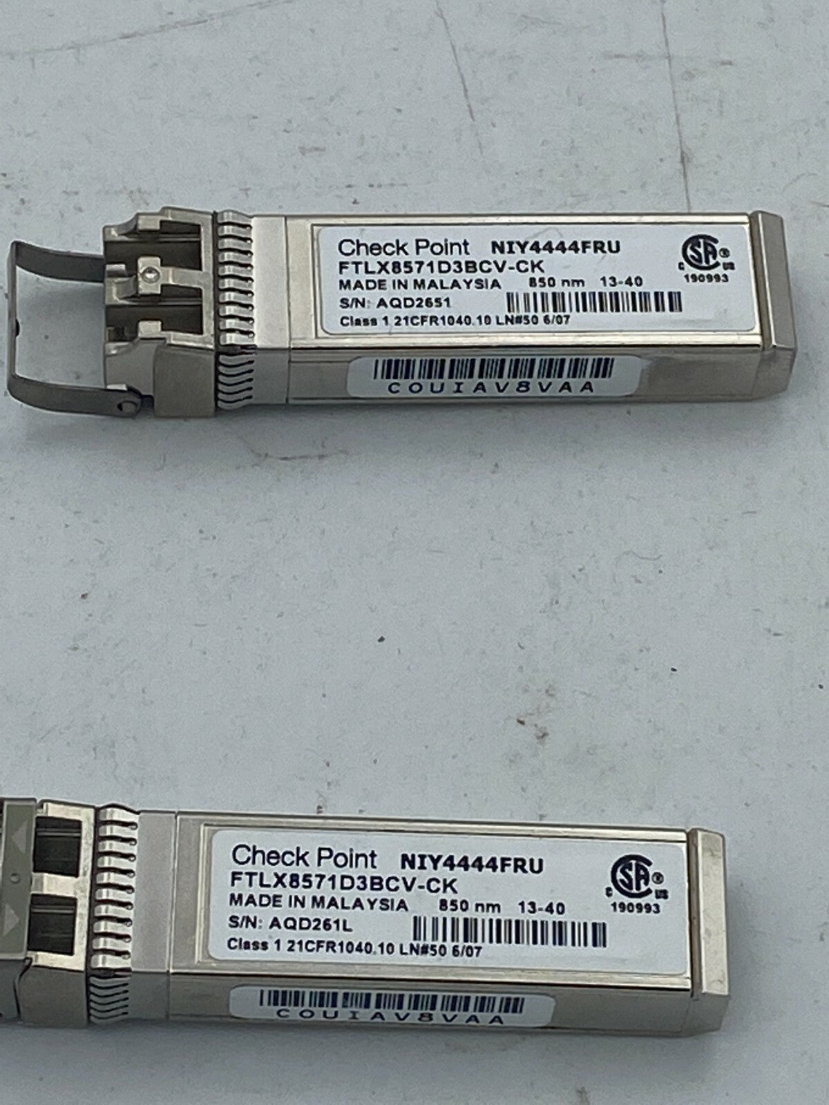 2 x   Check Point NIY4444FRU 10Gbps 
