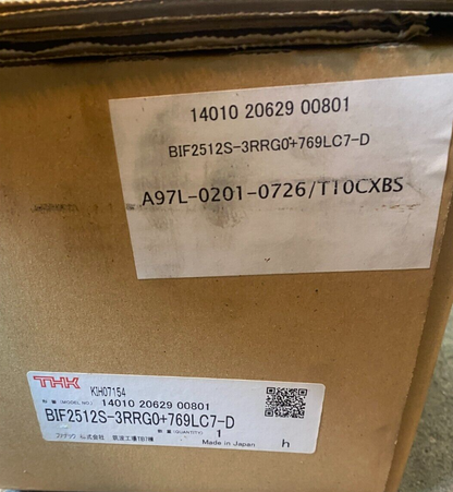 THK BIF2512S-3RRG0+769LC7-D 14010 20629 00801 AXE LINEAIRE