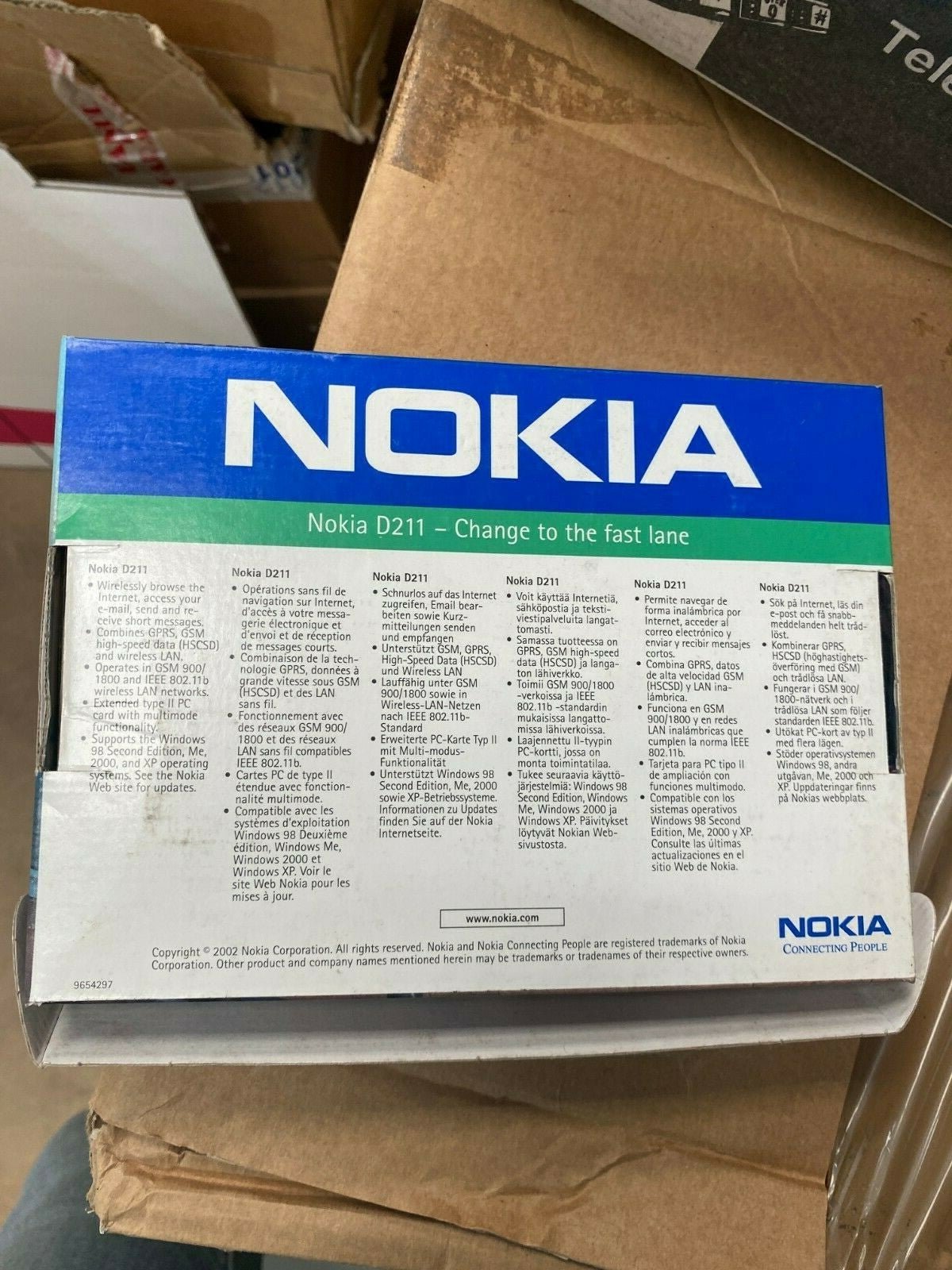 Nokia D211 PCMCIA GSM GPRS WLAN Wireless Lan Card Wi - Fi - KLR Automation