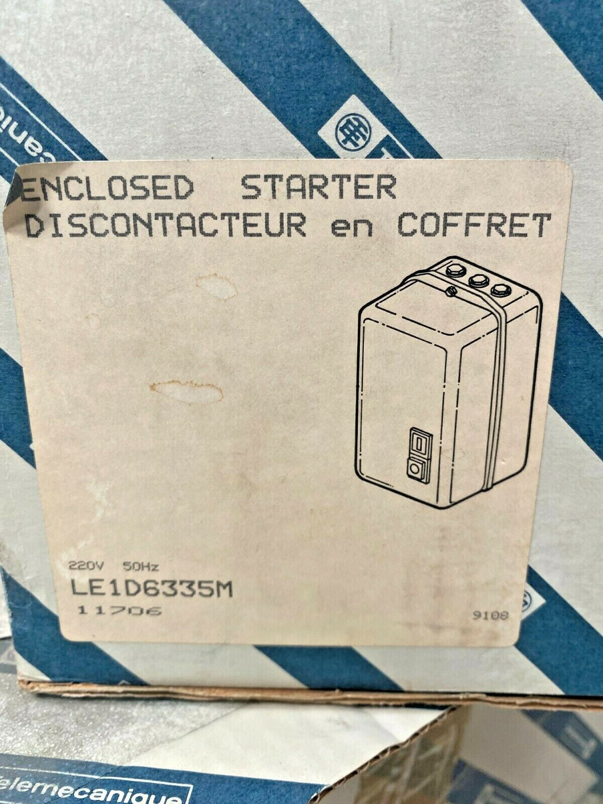 1pc x TeleMecanique  LE1D6335  11706 Enclosed Starter LE1-D 40.50.63