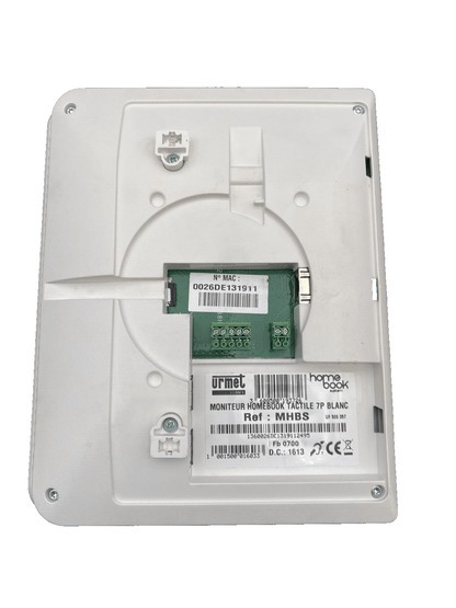 URMET MHBS MONITEUR HOMEBOOK TACTILE 7P BLANC x1pc - KLR Automation