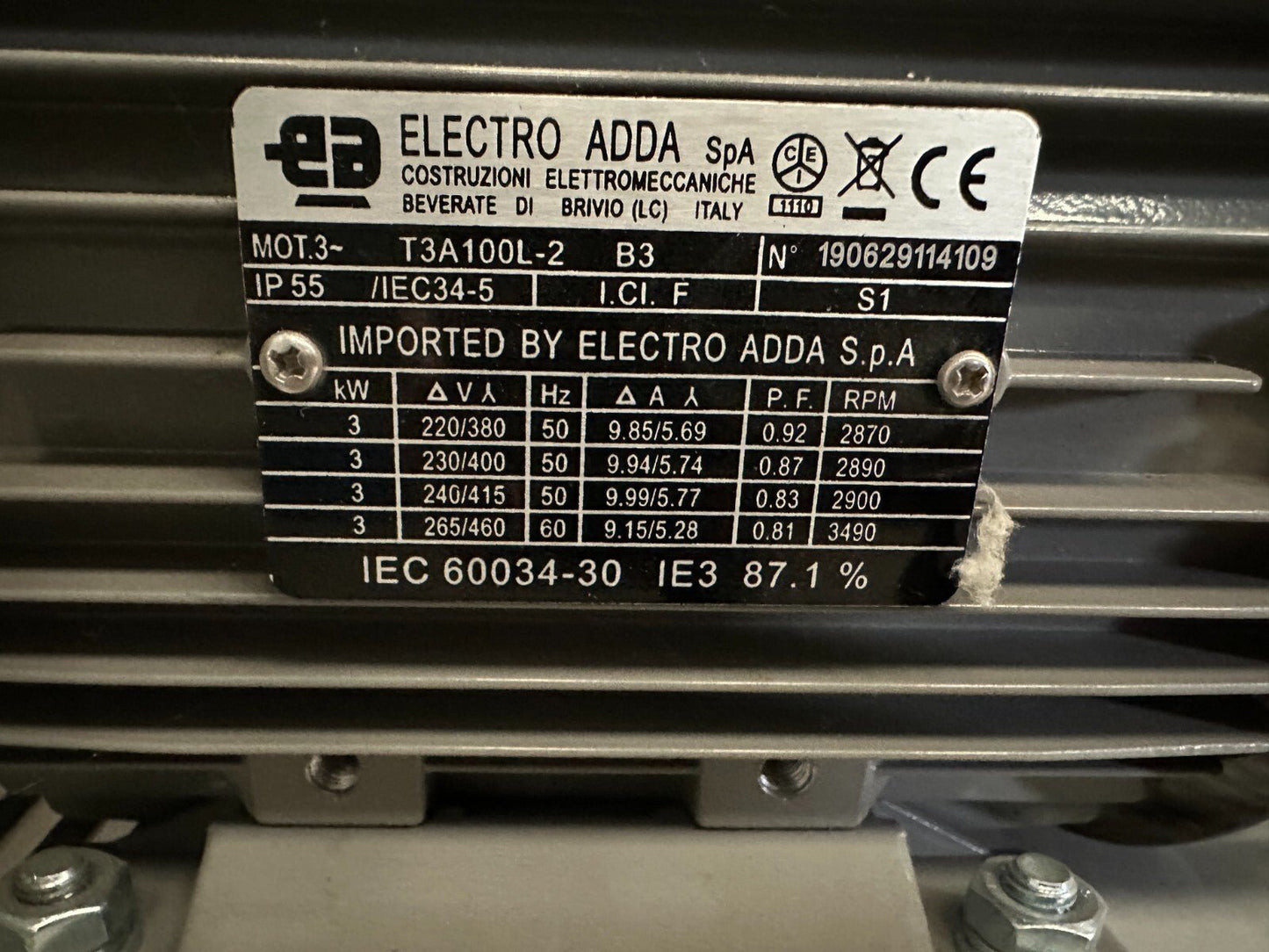 CIMME GBI EE06380 E4 RD VENTILATEUR + MOTEUR ELECTRO ADDA T3A100L - 2 - KLR Automation