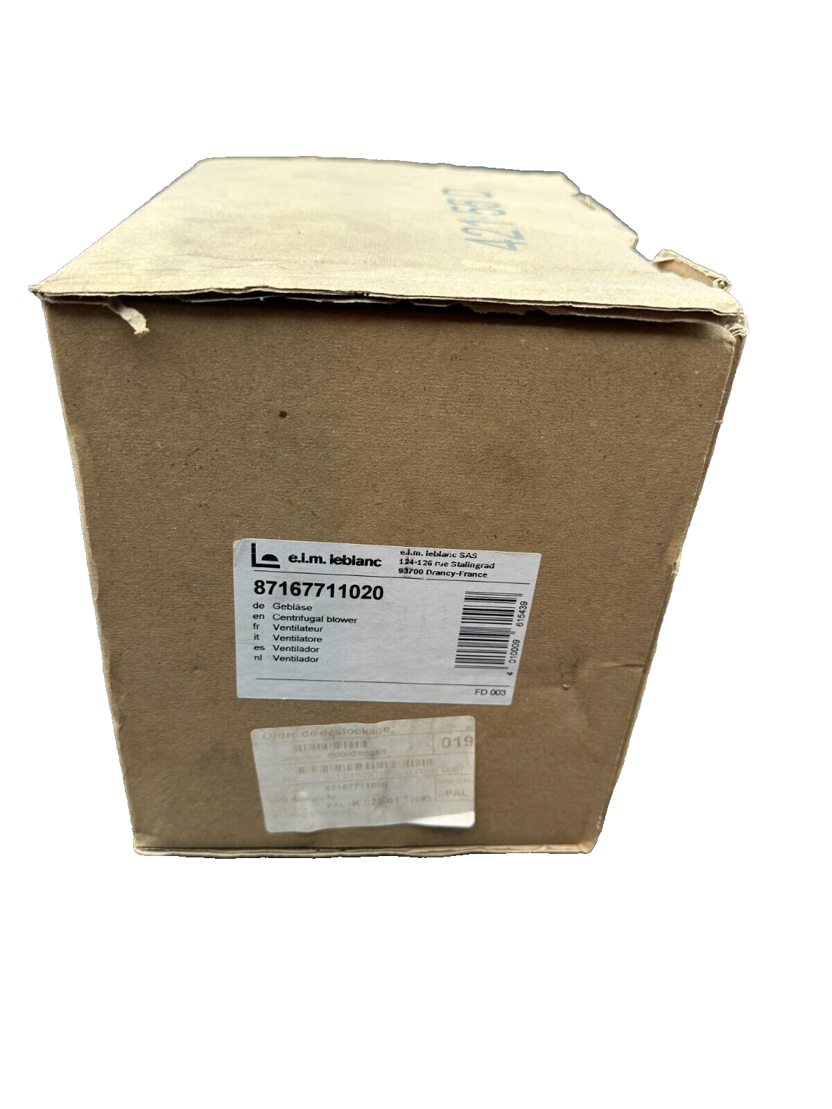 ELM LEBLANC 87167711020 EXTRACTEUR FIME C25 XOG13/21 CL.H