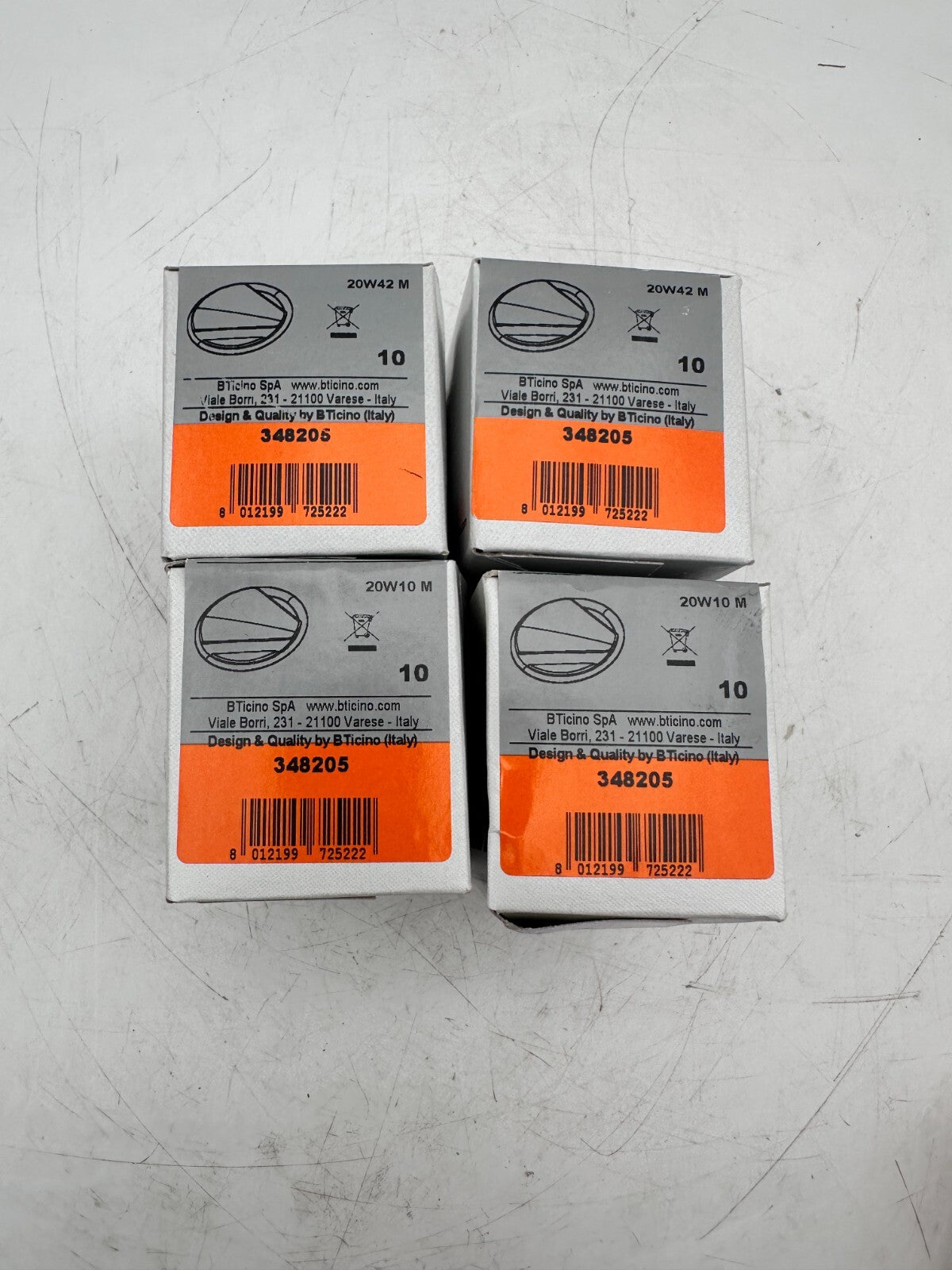 BTICINO 348205 20W42 M CLEF TRANSPONDEUR GRIS LOT DE 10 CLEFS