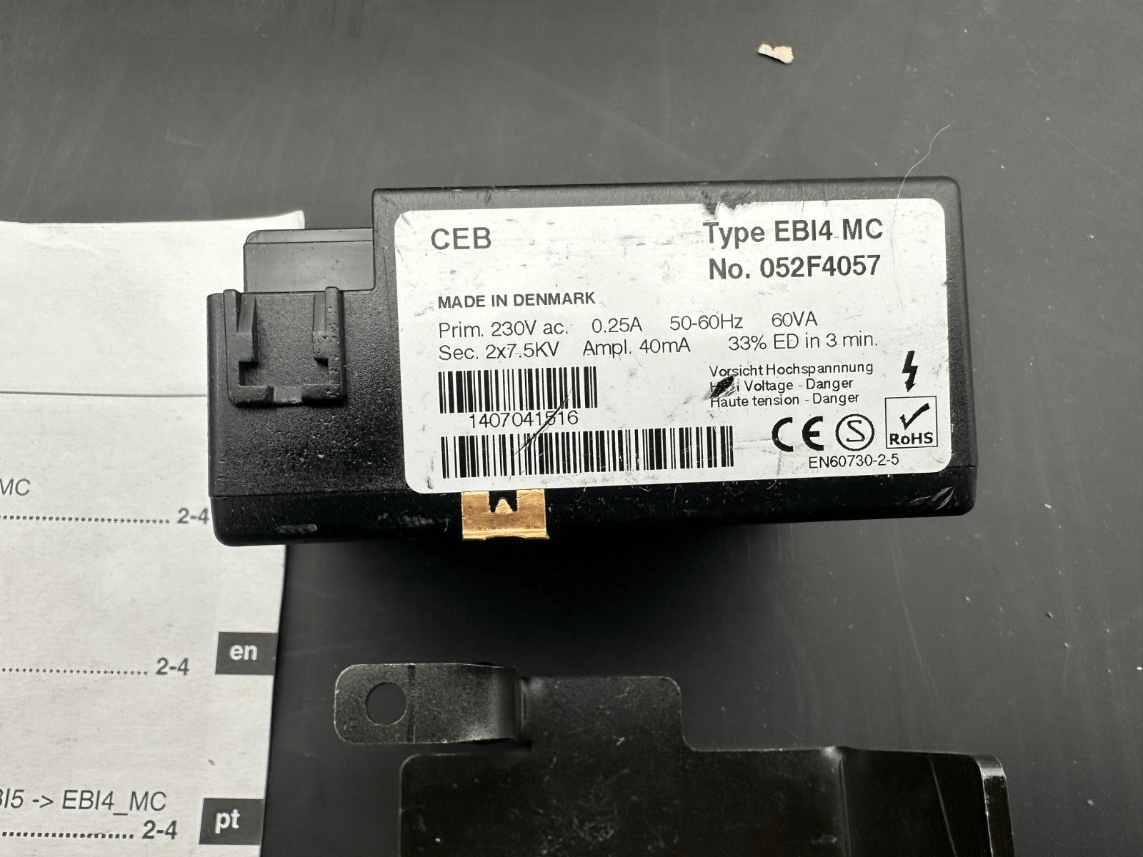 DANFOSS CEB EBI4 MC 052F4057 + CABLES + PLATINE - KLR Automation
