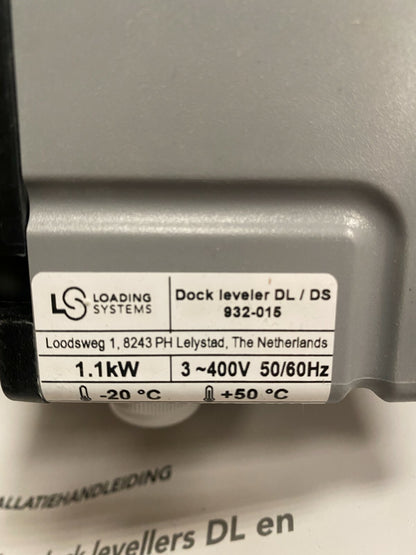 Loading System Door Controler ID 936 - 010 + leveler DL / DS 932 - 015 - KLR Automation