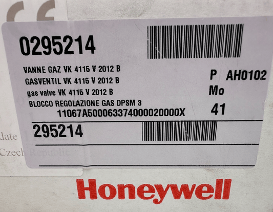 HONEYWELL VK4115V2012U VK4115V 2012 CVI GAS CONTROL DE DIETRICH 0295214 - KLR Automation