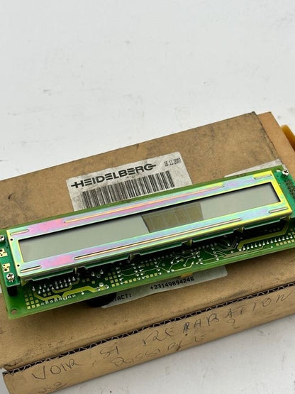 1pc x HEIDELBERG FEDER LCD MID 00.781.2196/03 BAU X2