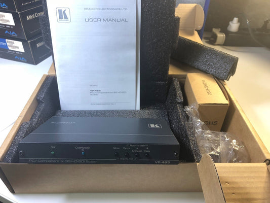 Kramer VP - 483 Computer Graphics Video Stereo Audio to 3G HD - SDI Digital Scaler - KLR Automation