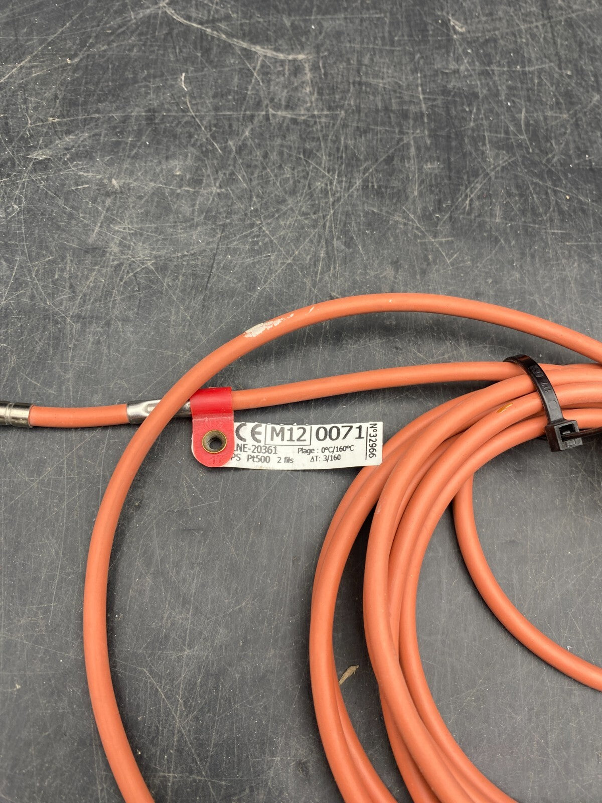 SONDE CORREGE SAPPEL PT500 M12 0071 AT 3/160 2 FILS