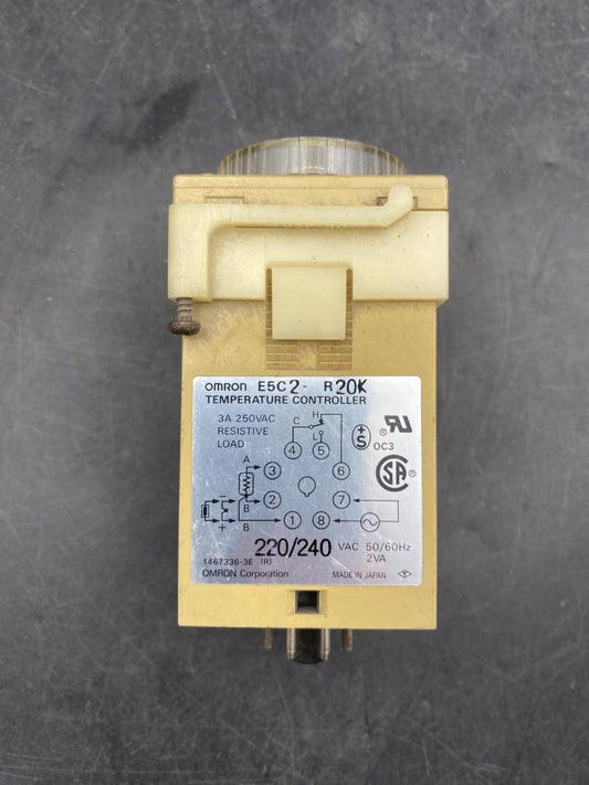 OMRON E5C2 - R20K 220 - 240VAC TEMPERATURE CONTROLLER - KLR Automation