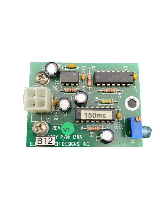 ELECTROMECH DESIGNS 1385  PCB BOARD + OPTO 240D10 RELAY