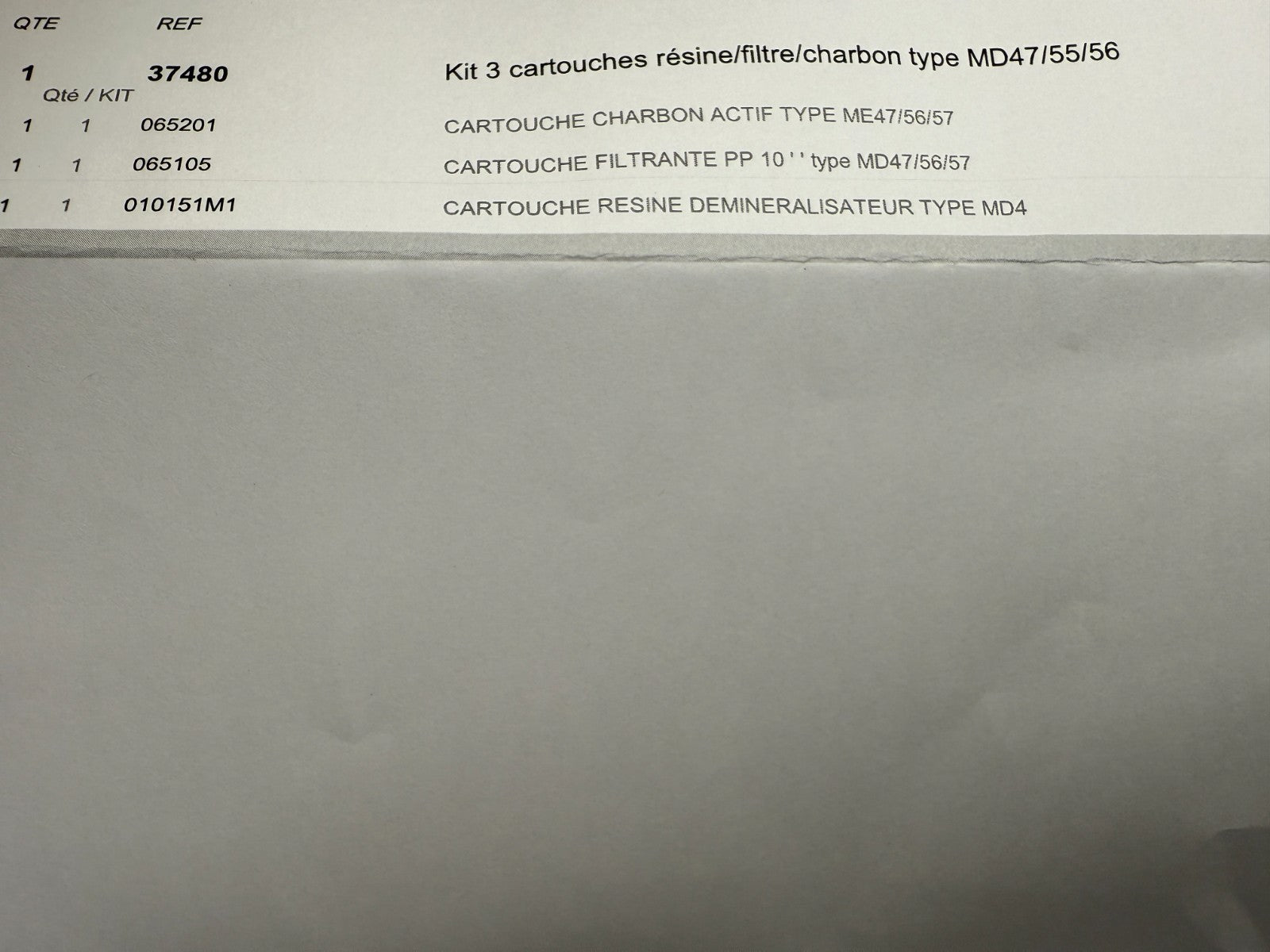 Melag kit 3 cartouche resine charbon filtre md47/55/56 - KLR Automation