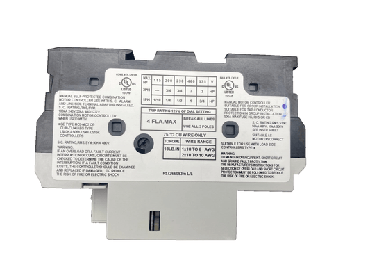 GENERAL ELECTRIC GPS1BSAH MOTOR STARTER x1pc - KLR Automation