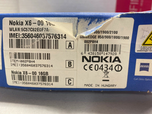 NOKIA X6 - 00 16GB Mobile Phone Old Stock Rare collectors Mobile Phone Cell 1 - KLR Automation