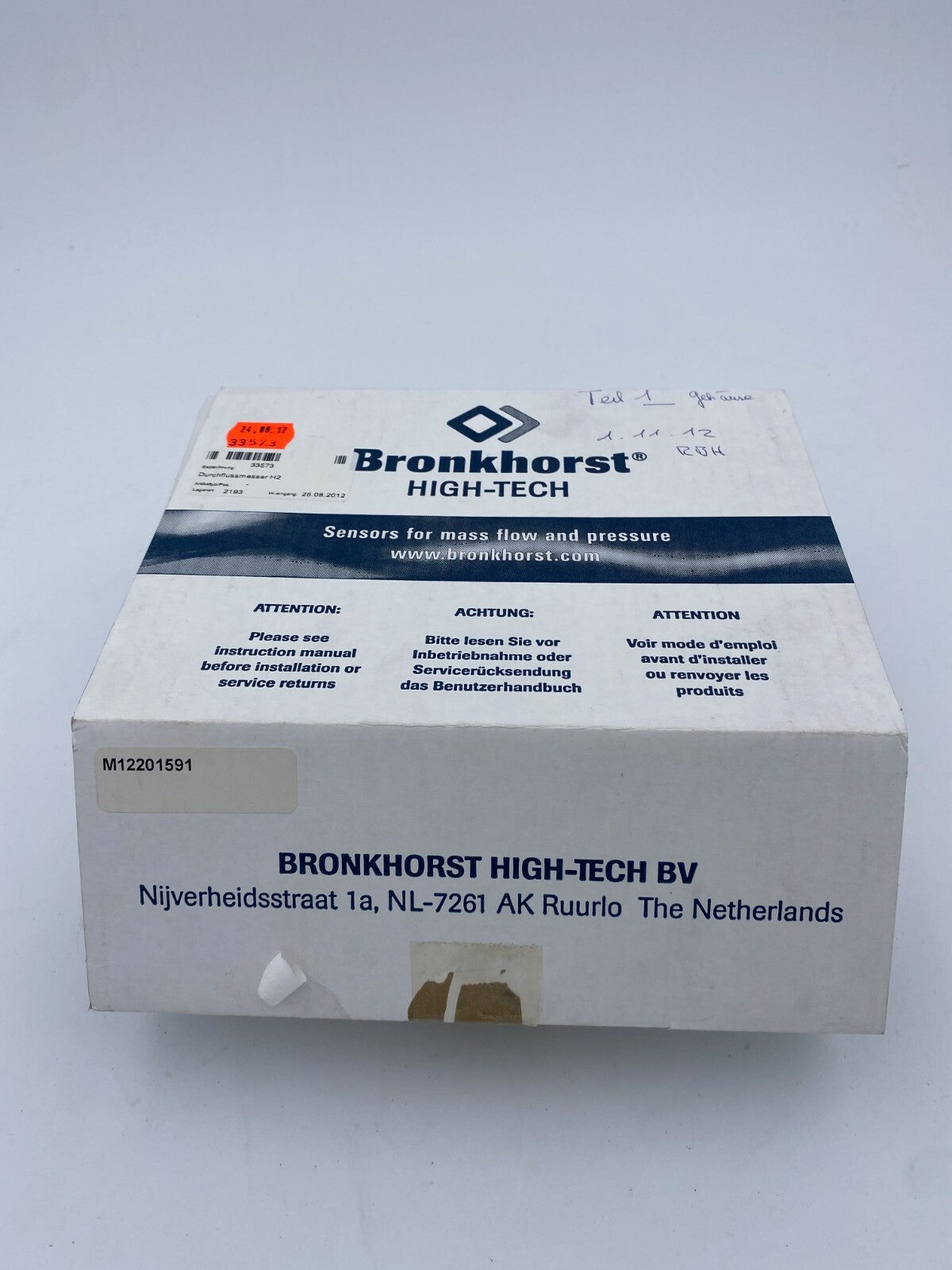 Bronkhorst F-111BI In-Flow Debimetre  F-111BI-20K-AGD-55-V