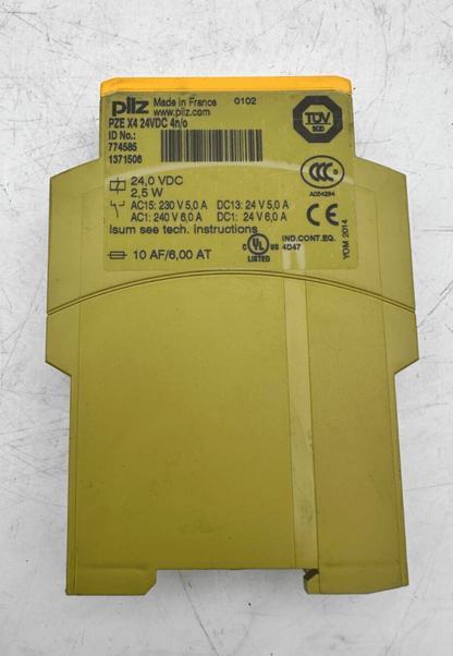 4pc x PILZ 774585 PZE X4 24VDC 4N/O - KLR Automation