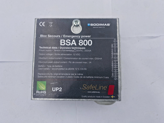 SODIMAS SAFELINE BSA 800 EMERGENCY POWER Elevator parts lift