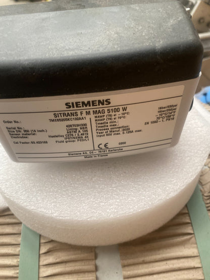 Siemens Sitrans FM MAG 5100W 7ME65205KC132AA1 DN 350 PN16 flanges Carbon - KLR Automation