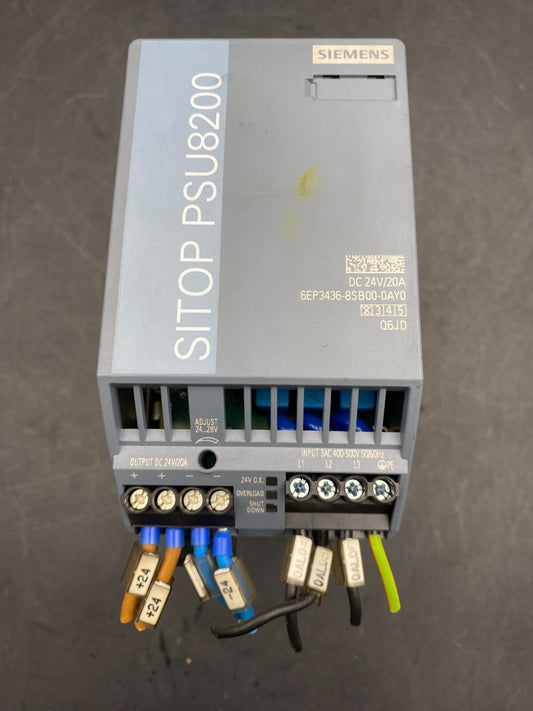 SIEMENS SITOP PSU8200 6EP3436 - 8SB00 - 0AY0 Q6JDA9D5F91 POWER SUPPLY - KLR Automation