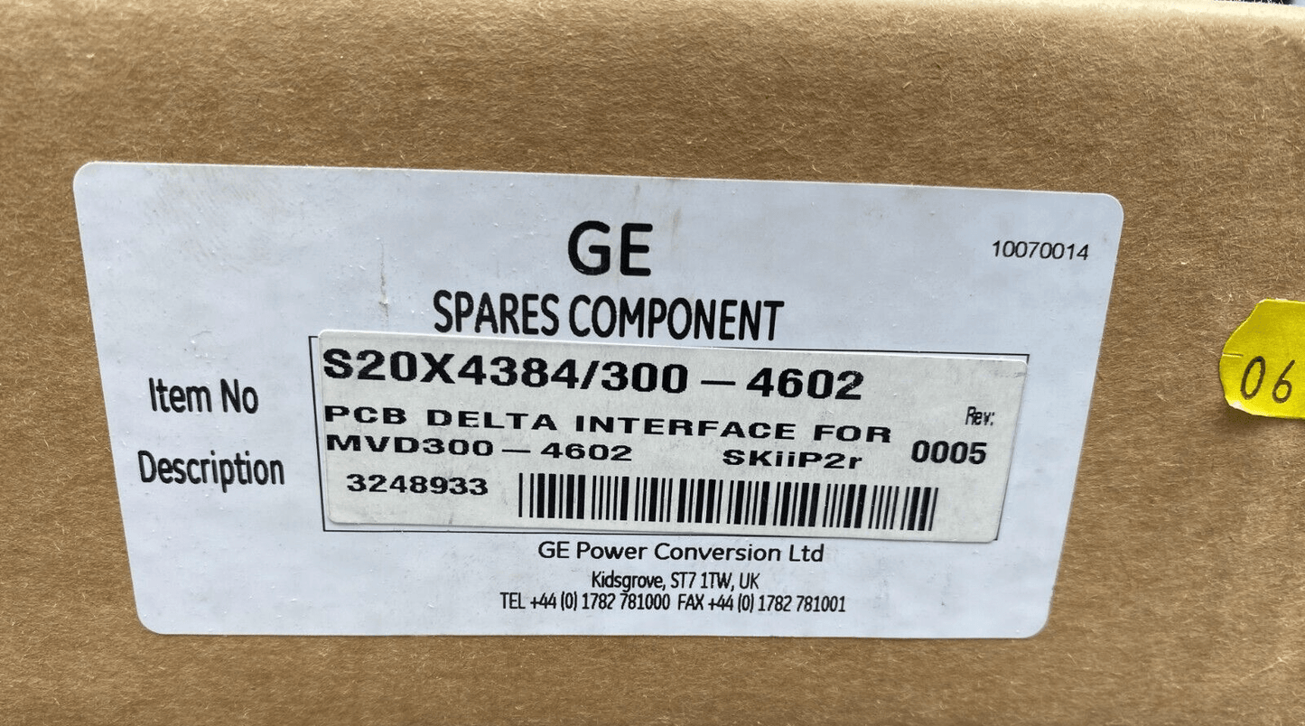 GENERAL ELECTRIC ALSTOM S20X4384/300 - 4602 PCB FOR MVD300 - 4602 DEFAUT N° 185 - KLR Automation