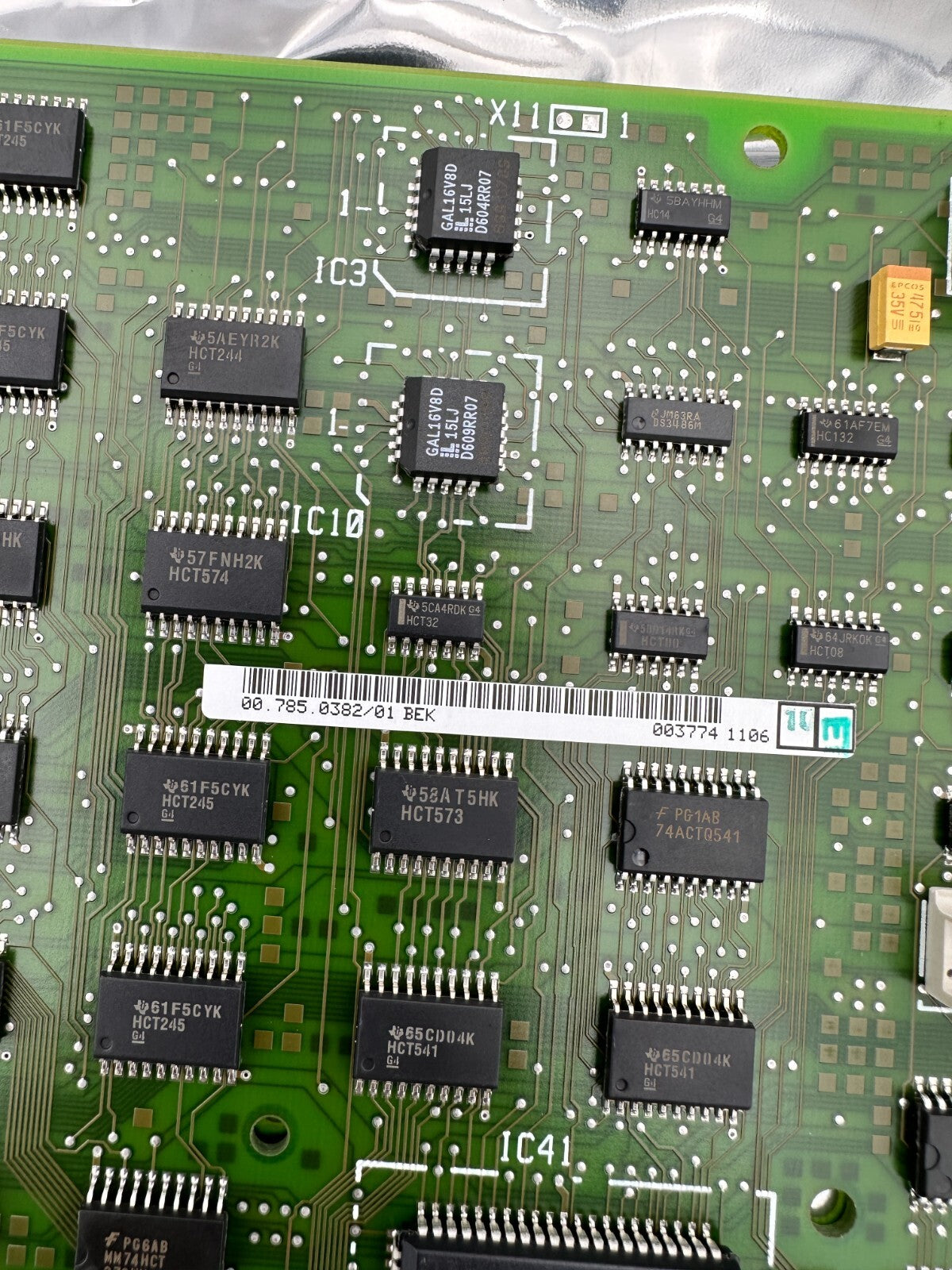HEIDELBERG INK CONTROL BOARD 00.785.0382/01 BEK