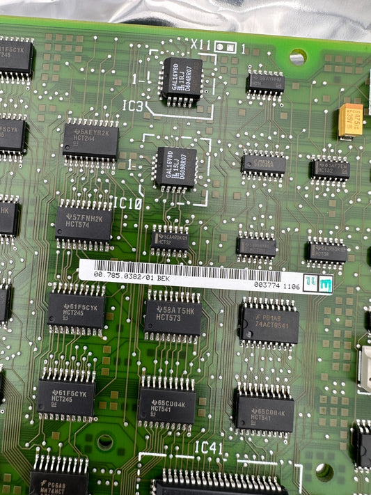 HEIDELBERG INK CONTROL BOARD 00.785.0382/01 BEK