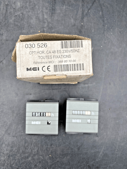 LOT DE 2 MCI 030526 COMPTEUR HORAIRE CA 48 ES 230V 50Hz - KLR Automation
