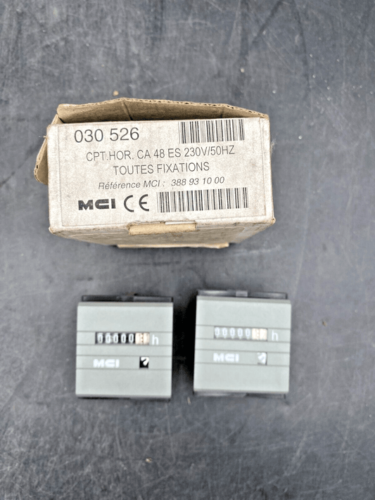 LOT DE 2 MCI 030526 COMPTEUR HORAIRE CA 48 ES 230V 50Hz - KLR Automation