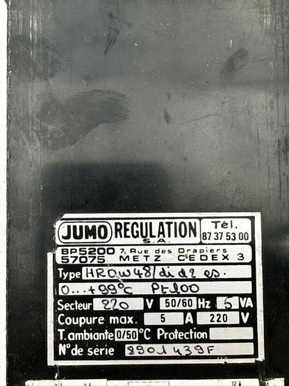 1pc x JUMO HROW48/DI D2 ES PT 100220V 50/60Hz 5VA