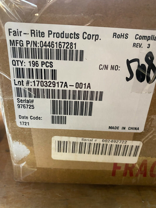 46pc x. 446167281 FERRITE CORE, SPLIT, 9.85MM, 190 OHM/100MHZ Fair Rite - KLR Automation