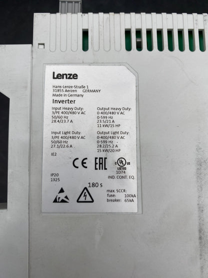 1pc x LENZE DRV - RDY I510 I51AE311F10V10000S 16161266 09164478 I51AE311F INVERTER - KLR Automation