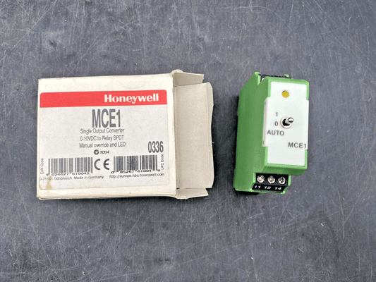 HONEYWELL MCE1 SINGLE OUTPUT CONVERTER 0 - 10VDC TO RELAY SPDT - KLR Automation