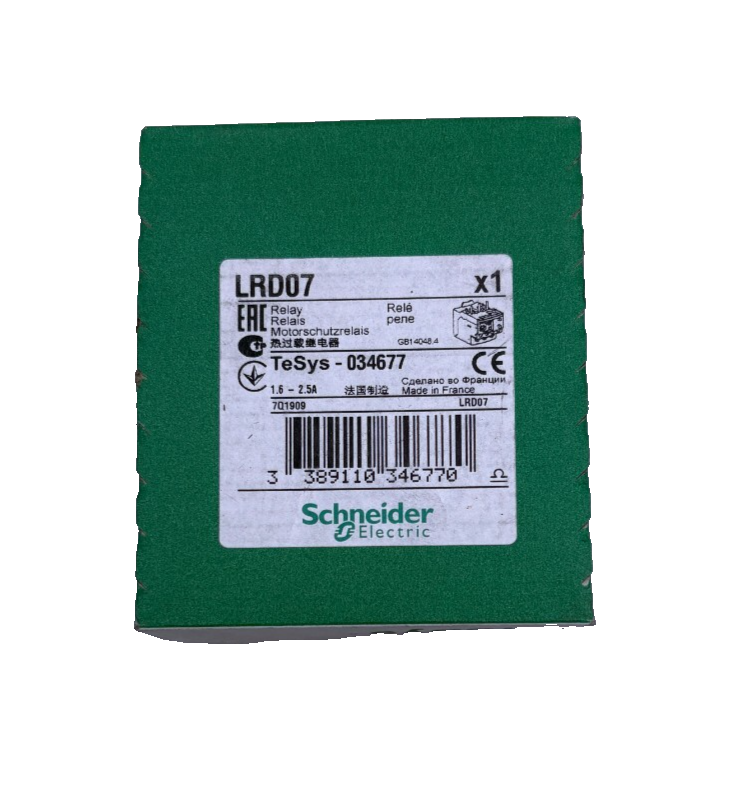 SCHNEIDER ELECTRIC RELAY LRD07 x1