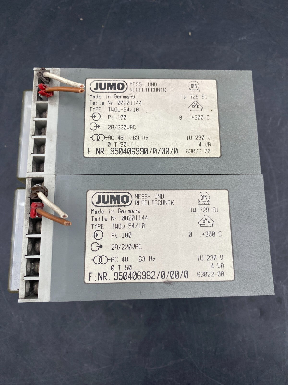 1pc x JUMO TWOW54/10 TEMPERATURE CONTROLLER - KLR Automation