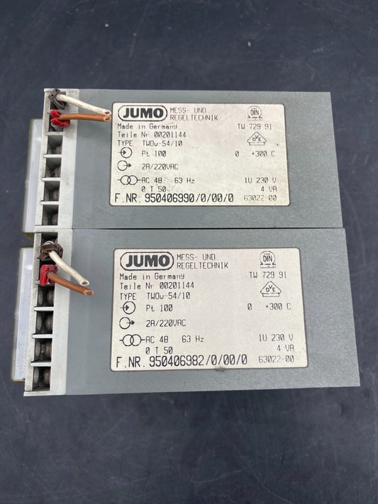 1pc x JUMO TWOW54/10 TEMPERATURE CONTROLLER - KLR Automation