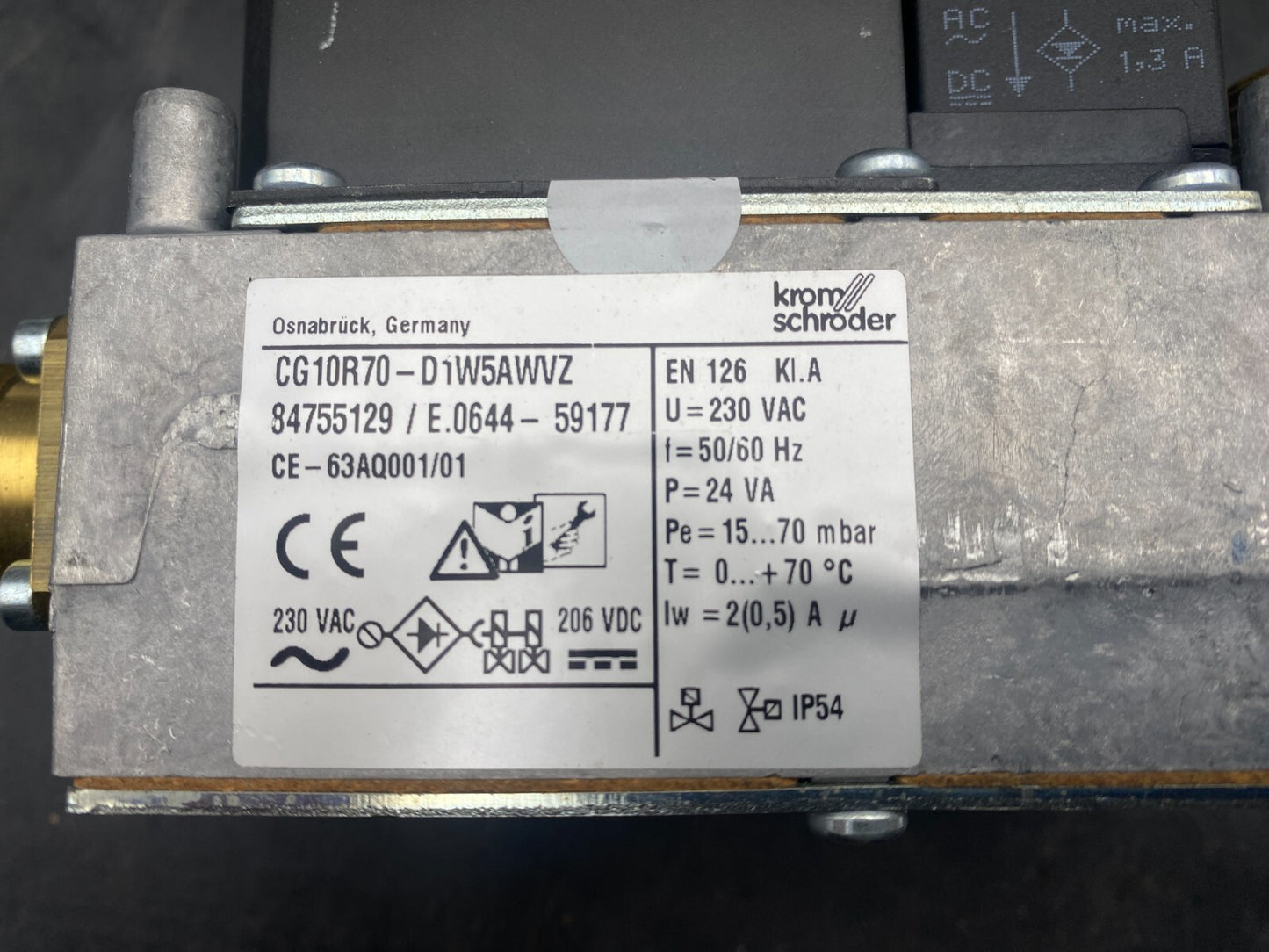 KROM SCHRODER CG10R70 - D1W5A WVZ 84755129 VANNE - KLR Automation