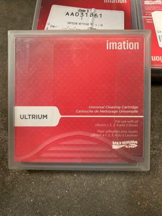 Lot de 5 . Imation Ultrium LTO 1,2,3,4 and 5 drive Universal Cleaning Cartridge - KLR Automation