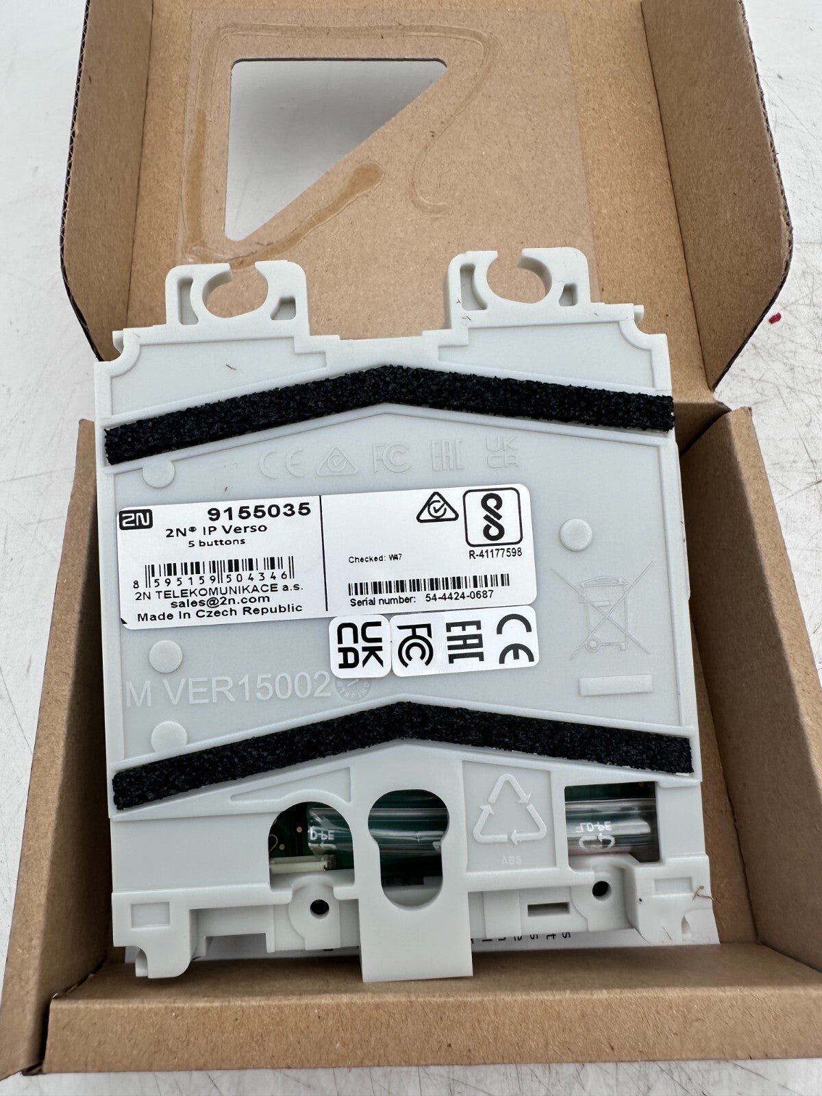 2N TELEKOMUNIKACE 9155035 2N IP VERSO 5 BUTTONS - KLR Automation