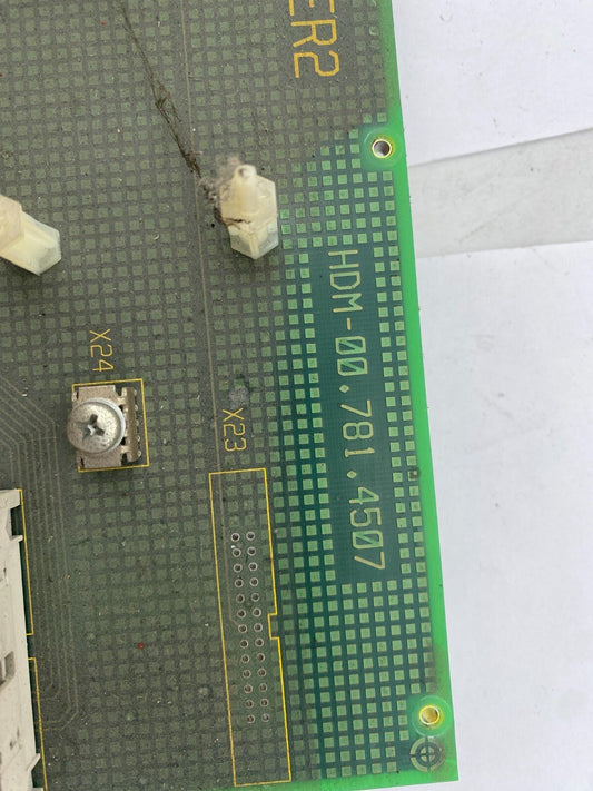1pc x HEIDELBERG RER2 HDM 00.781.4507 MACHINE BACK PLANE BOARD EE - 9301081 UL - KLR Automation