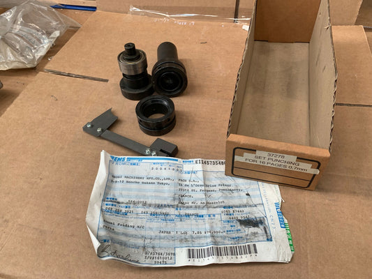 Shoei Machinery Folding M/C  parts  set punching for 16 pages 0,7mm