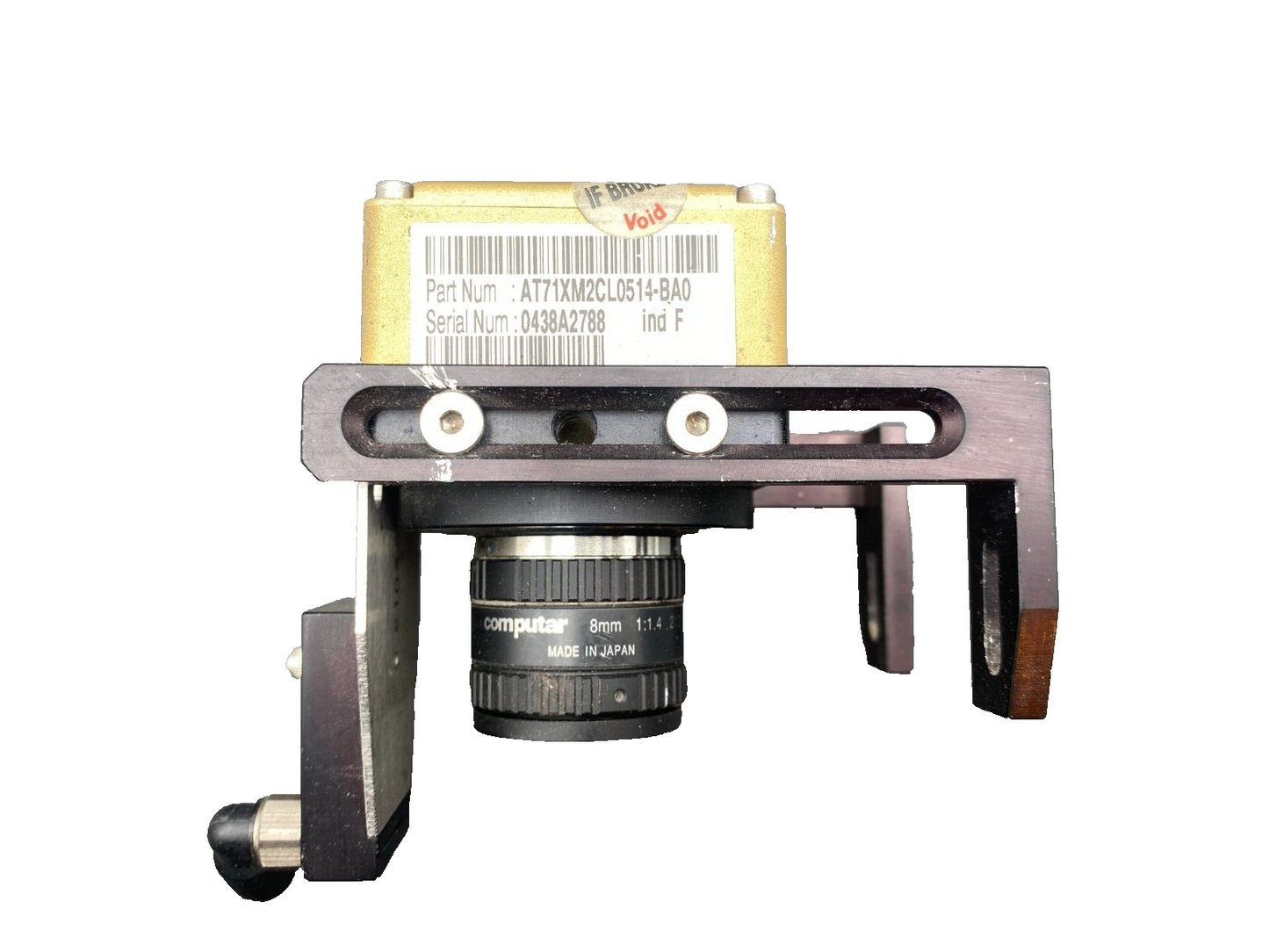 AVIIVA CAMERA LINK AT71XM2CL0514-BA0  LINE SCAN CAMERA + OBJECTIF COMPUTER 8mm