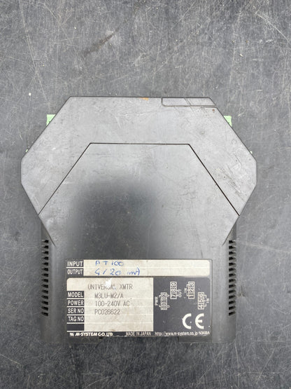 M SYSTEM CO UNIVERSAL XMTR M3LU-M2/A 100-240VAC