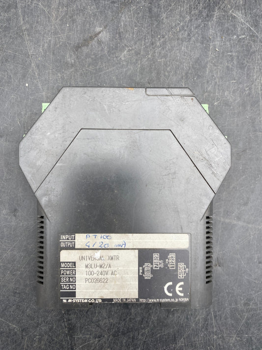 M SYSTEM CO UNIVERSAL XMTR M3LU-M2/A 100-240VAC