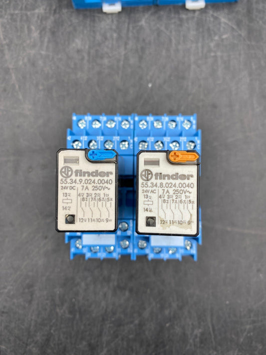 SET OF RELAY + SUPPORT 533490240040 + 465280240040 + 563490480040 + 9902902499 - KLR Automation