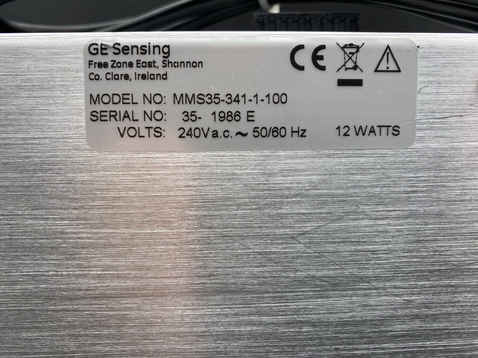 GENERAL ELECTRIC GE PANAMETRICS MMS35 - 341 - 1 - 100 MOISTURE MONITOR SERIES 35 12W - KLR Automation