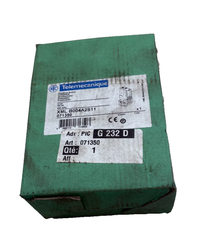 SCHNEIDER ELECTRIC XML B004A2S11 071350 PRESSURE SWITCH x1